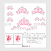 Miss Pageant USA Crown Custom Stickers (Vel)
