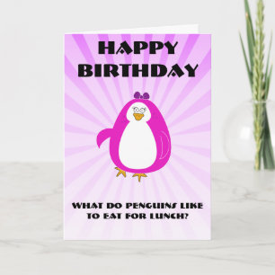 Miss Penguin Greetings-kaart Kaart