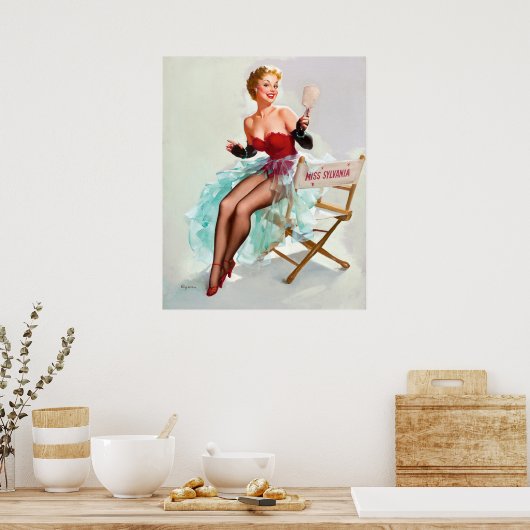 Miss Pin omhoog Poster (Keuken)