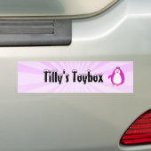 Miss Pinguïn Bumpersticker (Op auto)