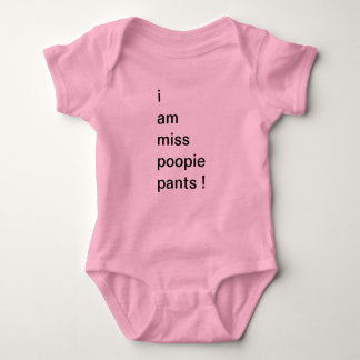Miss Poopie Pants Romper