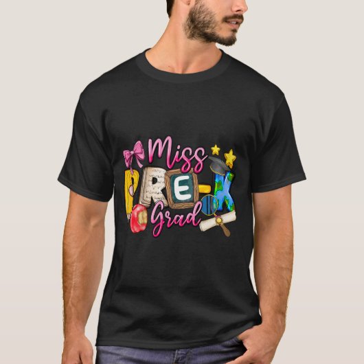 Miss Pre-k Afstudeerder Afstuderen Shirt Meisje Ki (Voorkant)