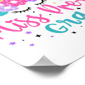 Miss Pre-k Afstudeerder Preschool Afstuderen Meisj Poster (Hoek)