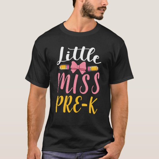 Miss Pre K Nursery Preschool School Enrolment Educ T-shirt (Voorkant)