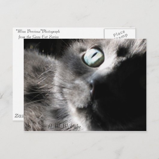 "Miss Precious" Briefkaart (Voorkant / Achterkant)