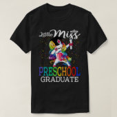 Miss Preschool Afstuderen Unicorn T-shirt (Design voorkant)