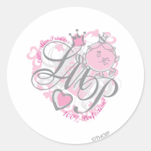 Miss Princess - 100% perfectie Ronde Sticker