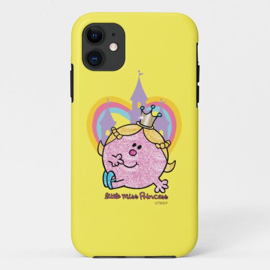 Miss Princess Posing met Castle & Heart Case-Mate iPhone Case (Achterkant)