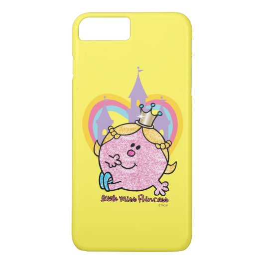 Miss Princess Posing met Castle & Heart Case-Mate iPhone Case (Achterkant)