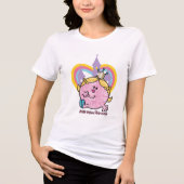 Miss Princess Posing met Castle & Heart Tri-Blend Shirt (Voorkant)