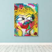 Miss Print Canvas afdrukken (Insitu (Houten vloer))