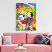 Miss Print Canvas afdrukken (Insitu (Woonkamer))