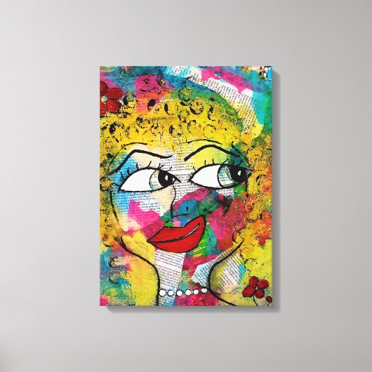 Miss Print Canvas afdrukken (Voorkant)