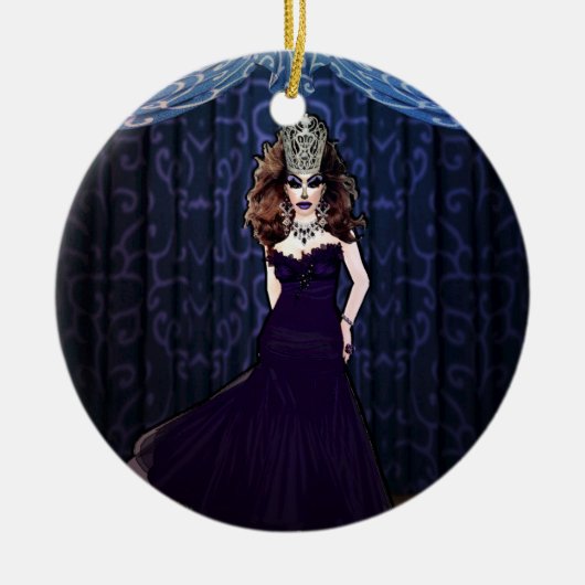 Miss Priscilla Velvet Ornament (Voorkant)