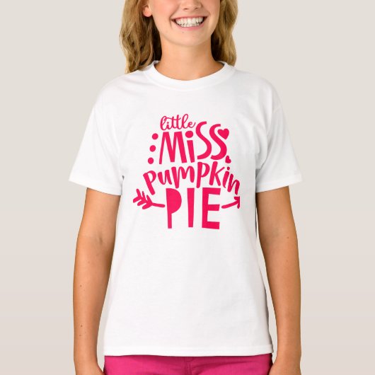  Miss Pumpkin Pie Kind T-Shirt (Voorkant)