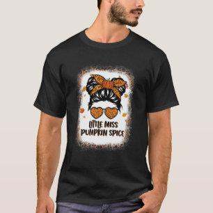 Miss Pumpkin Spice Messy Buns Leopard Hallo T-shirt