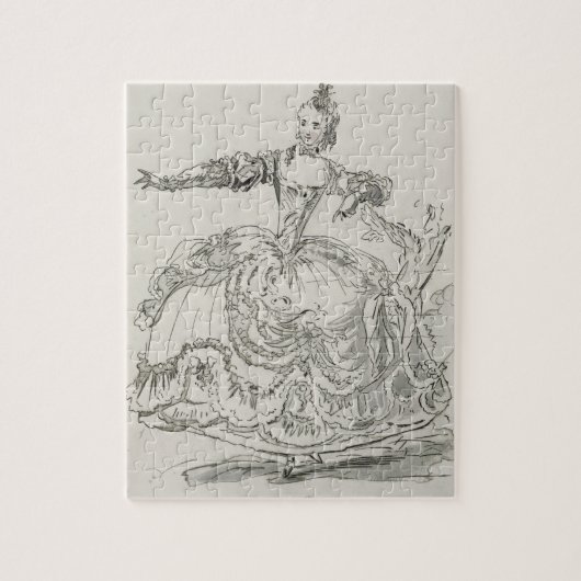 Miss Puvigne als het levende standbeeld, in Pigmal Legpuzzel (Verticaal)