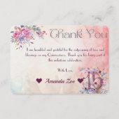 Miss Quince bedankje Bedankkaart (Voorkant)