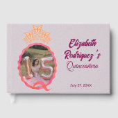 Miss Quince Quinceanera Butterflies Crown Squiggle Gastenboek (Voorkant)