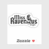 Miss Raveneuze Design Logo Sticker (Vel)
