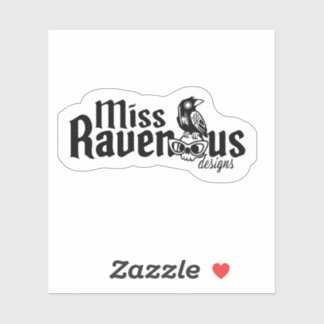 Miss Raveneuze Design Logo Sticker