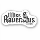 Miss Raveneuze Design Logo Sticker (Voorkant)