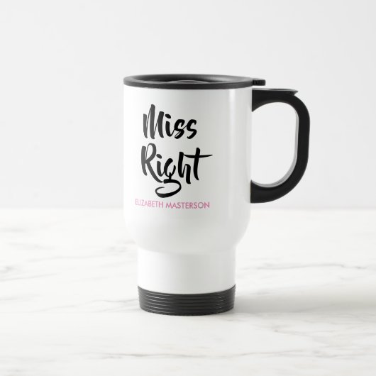 Miss Recht Haar Naam Pret Reisbeker (Rechts)