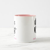 Miss Recht Haar Naam Pret Tweekleurige Koffiemok (Center)