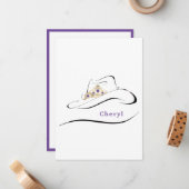 Miss Rodeo Crown Pageant Note Cards Notitiekaartje (Voorkant / Achterkant in situ)