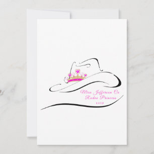 Miss Rodeo Crown Pageant Note Cards Notitiekaartje