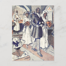 Miss Samantha Johnson's bruiloft Briefkaart