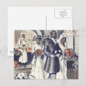 Miss Samantha Johnson's bruiloft Briefkaart (Voorkant / Achterkant)