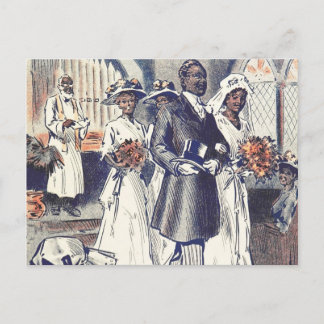 Miss Samantha Johnson's bruiloft Briefkaart