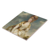 Miss Sarah Campbell, 1777-78 (olie op canvas) Tegeltje (Zijkant)