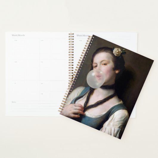 Miss Sassy die bubbelgom blaast Planner (Display)