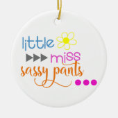 Miss Sassy Pants Keramisch Ornament (Voorkant)