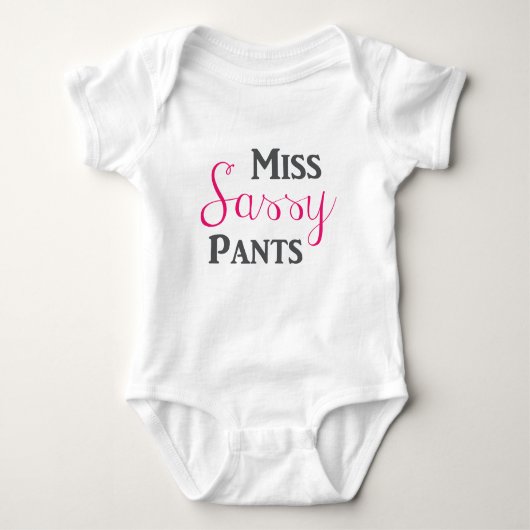 Miss Sassy Pants Romper (Voorkant)