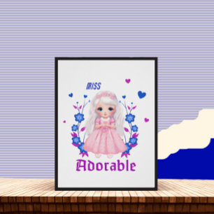 Miss schattig perfect poster