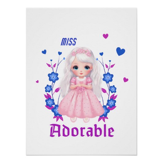 Miss schattig perfect poster (Voorkant)