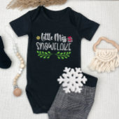 Miss Snowflake-kerstmeisje Romper