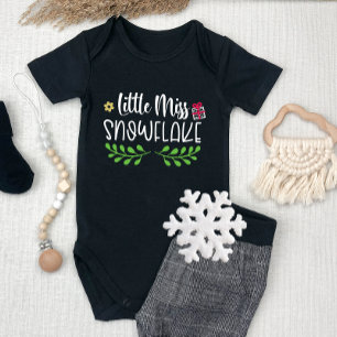 Miss Snowflake-kerstmeisje Romper