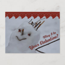 Miss Snowman CC0378 Valentijn Briefkaart