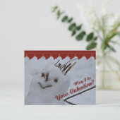 Miss Snowman CC0378 Valentijn Briefkaart (Staand voorkant)