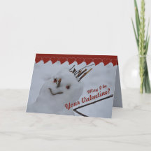 Miss Snowman CC0382 Valentijn Wenskaart