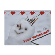 Miss Snowman uit liefde CC1199 Funny Valentijn