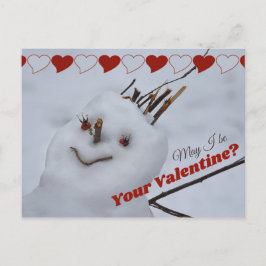 Miss Snowman uit liefde CC1199 Funny Valentijn Briefkaart