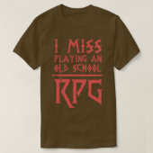 Miss Spelen Een Oude School RPG T-shirt (Design voorkant)