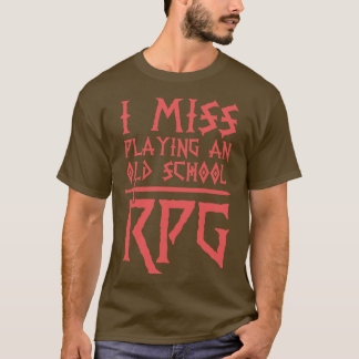 Miss Spelen Een Oude School RPG T-shirt