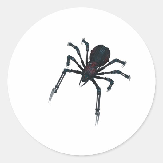 Miss Spider Ronde Sticker (Voorkant)