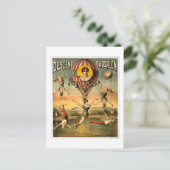 Miss Stena Flying Trapese  Circus Poster Briefkaart (Staand voorkant)